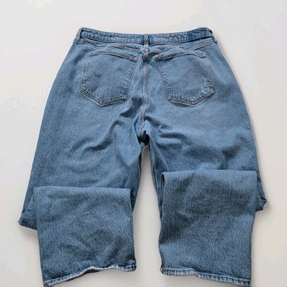 Abercrombie & Fitch Curve Love Jean Women 33 / 16R Blue High Rise Cotton Stretch - Picture 16 of 16